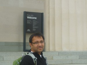 Outside the museum