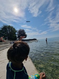 Seeing the Zeppelin with feet in water